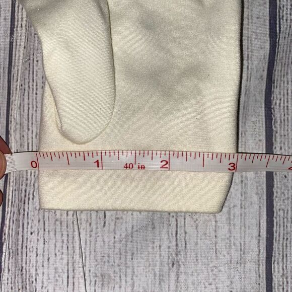 Vintage girls gloves off white big kid small - Picture 3 of 4
